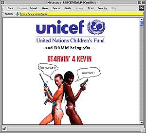 Grab of the Hacked UNICEF  Site